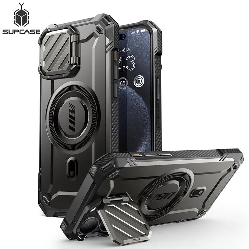 SUPCASE For iPhone 15 Pro Max Case 6.7 2023 UB Mag XT Full Body Rugged CaseCamera Cover & Built-in Kickstand